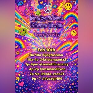 Dakota Live 2/10 Tuesday Funky & Fun Share Show Train- No Lux& Green Lights Only